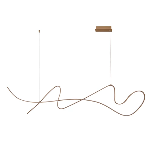 Lucide LAMBADA - Suspension - LED Dim. - 1x47W 2700K - Champagne Couleur | Premium - éteint